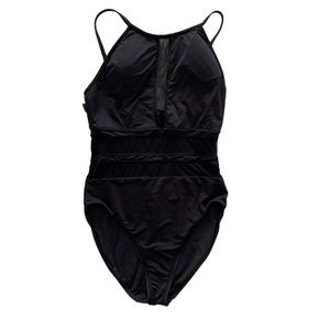 La Blanca One Piece Swimsuits High Neck Color Black No Size Tag